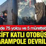 D 100 karayolunda dehset anlari cift katli otobus sarampole devrildi SUn2Jc8a