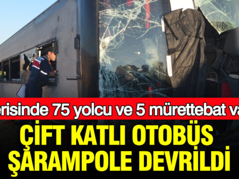D 100 karayolunda dehset anlari cift katli otobus sarampole devrildi SUn2Jc8a